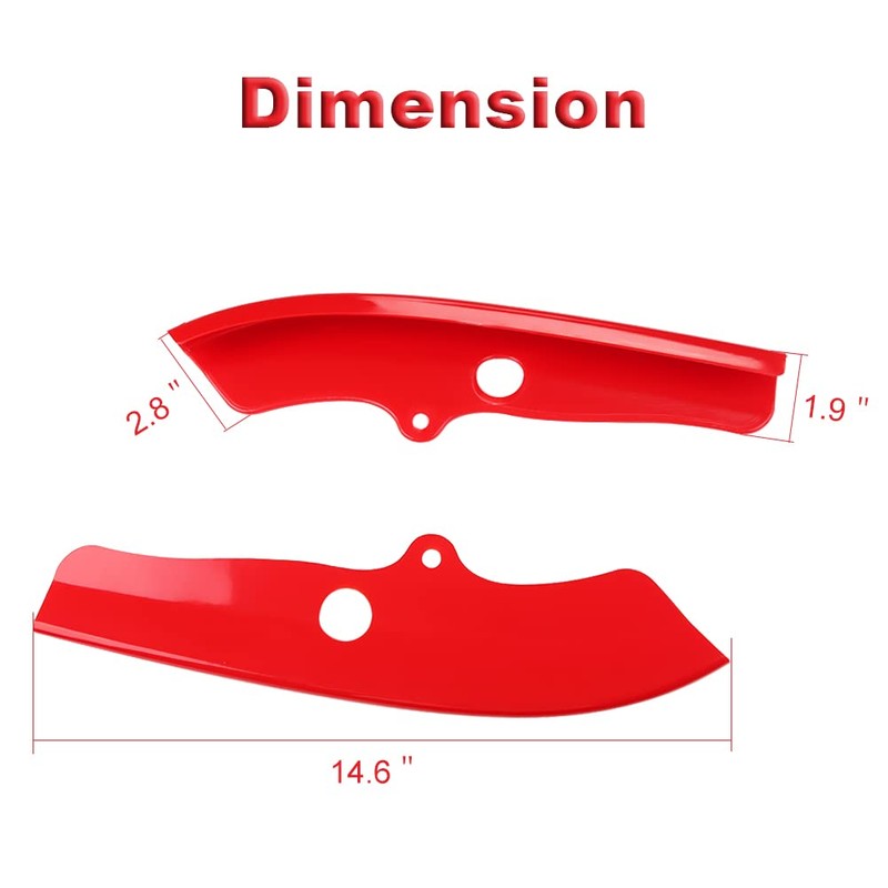 JDMON Front Bumper Lip Splitter Protector Compatible with Dodge Challenger