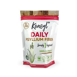Konsyl Daily Psyllium Fiber 360g / 12.7oz - Non-GMO, Vegan, Keto-Friendly, Fiber Supplement Powder - Supports Digestive Health