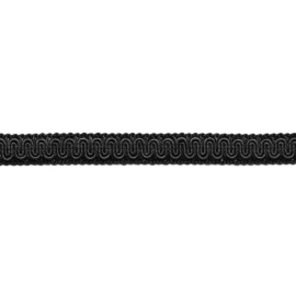 DÉCOPRO (TM) Scroll Gimp Braid Trim, Style# 0058SG, Color# K9 - Pure Black [Sold By The Yard]