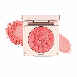 DayaEmmoTQ Cheek, Transparent, Blood Tone, Natural Color, Long Stay, Fine Powder, Lightweight, Breathable, Fluffy Blends into Skin, Contains Fine Shines, 0.2 oz (6 g), 2 Colors Available