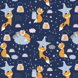 100% cotton fabric, children, children fabric by the metre, craft, sewing fabric, animal design, 100 x 160 cm 1 metre.