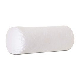 Plankroad Home Décor 10Dx25 Hypoallergenic Fluffy Faux Down Poly Round Bolster Pillow Insert, 100% Cambric Cotton Shell, Never Vacuum-Packed, Made in USA