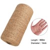 MJGG Natural Jute Twine String 1/25 Inch 1312 ft Thin