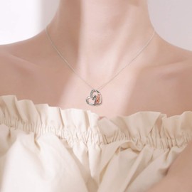 YFN Horse Pendant Necklace Jewelry Sterling Silver Women with Horse Gift for Women