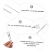Healvian 2pcs Fan Shaped Facial Mask Brush Comfortable Grip Applicator