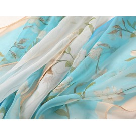 FAIRYGATE Chiffon Schal Damen Seidenweich und Federleicht Eleganter Halstuch Damen Schal Georgette Tuch Damen Pflegeleichtes Schaltuch Damenschal 39023