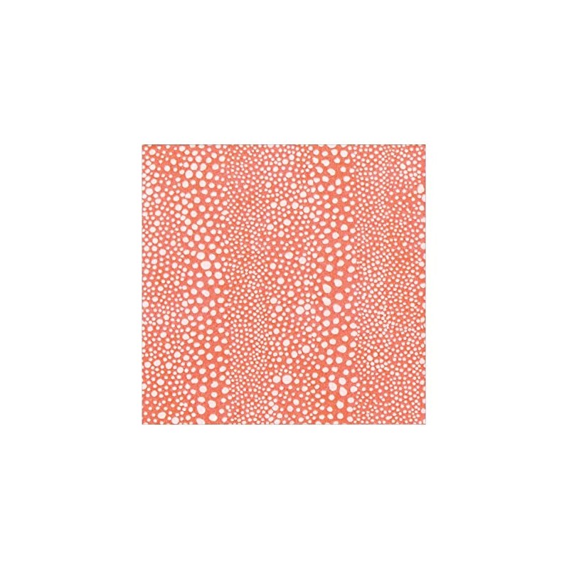 Caspari Pebble Paper Linen Luncheon Napkins in Coral, Two Packs