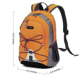 10L Small Hiking Backpack for Kids Ages 3-6 Girls Boys Under 4 feet, Mini Waterproof Outdoor Sport Travel Camping Daypack (Orange)
