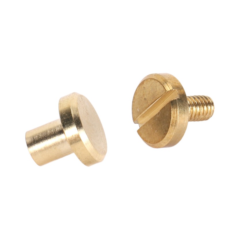 50Pcs Decorative Rivets 50Pcs Slot Flat Head Screws Brass Screw
