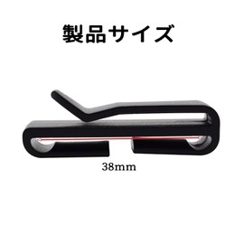 JooBsoso Belt Clips, Pack of 10, Compatible with 1.5 inches (38 mm) Width Tape, Belt Loop, Auxiliary Buckle, Lightweight, Belt Adjustment, Backpack, Bag Wrap, Black