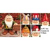 CE-AS 6-PC Garden Gnome Greeter Figure with 5 Seasonal Holiday