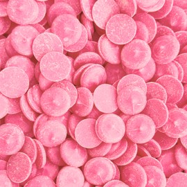 Kidu Pantry Vbrant Pink Melting Chocolate Wafers 5 Pound Bulk In Resealable Bag - Valentine's Day Pink Chocolate