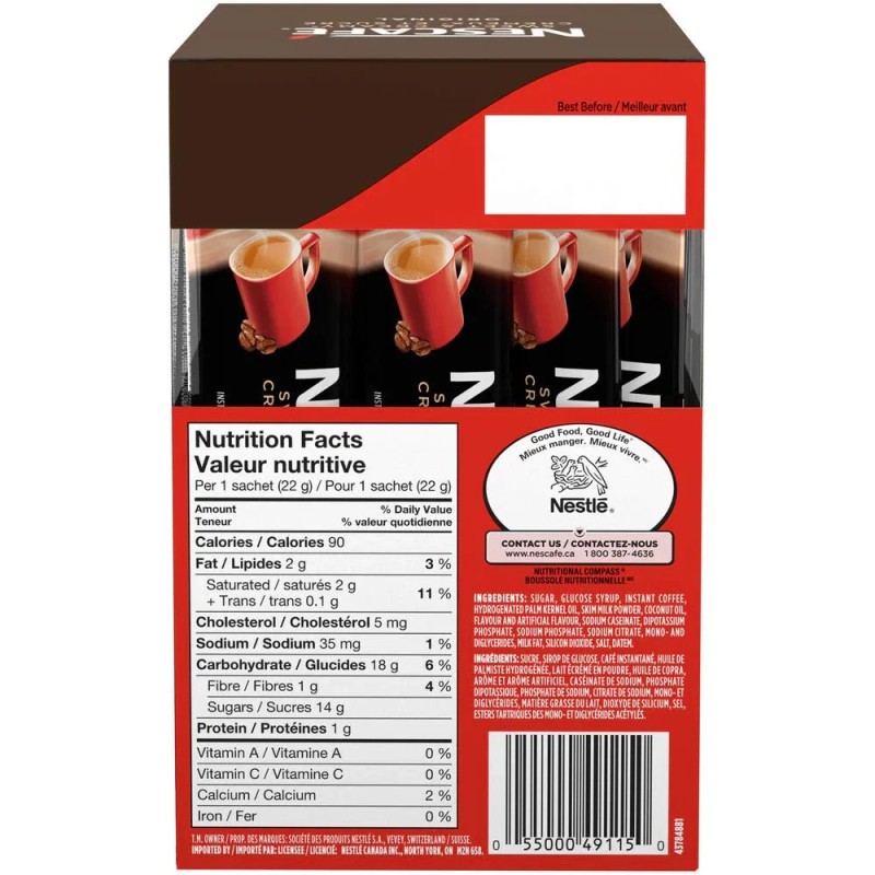 Nescafe Sweet and Creamy Original Sachets 18x22g (Pack of 6,