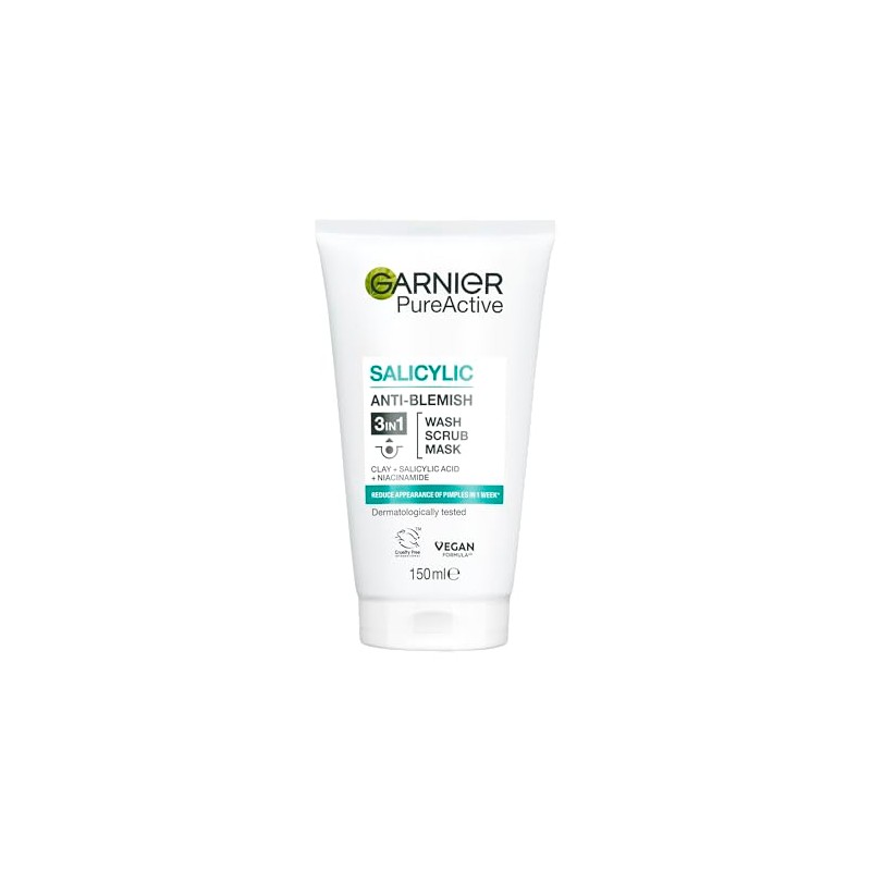 Garnier Skin Naturals Pure 3 en 1 Lavado+exfoliante+máscara: 5.1 fl