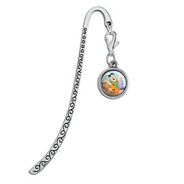 The Flintstones Fred Character Metal Bookmark Page Marker with Charm
