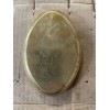 Lamp OVAL SOLID BRASS LAMP STAMPED BACKPLATE 6”LONG X 4