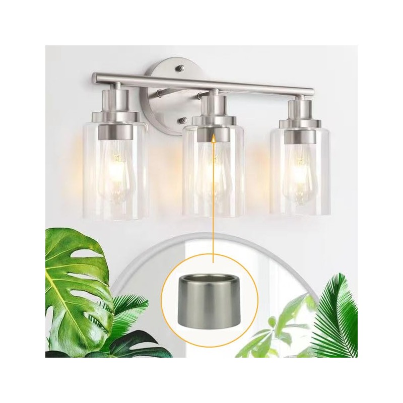 WOYTTSYSM 2Pcs Light Socket Shade Ring,Medium-Base Ceramic Sockets,Lock E26 E27