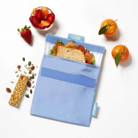 Roll'eat - Snack'n'Go Nature - Organic and Reusable Snack Bag Without BPA (Blue)