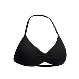 VOYJOY Impact Strappy Bra Sports Bras for Women Basic Backless Crop Workout Yoga Bra Tank Top Black