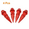 BokWin 4 Pcs 45mm Spike Valve Stem Caps Aluminum Tire
