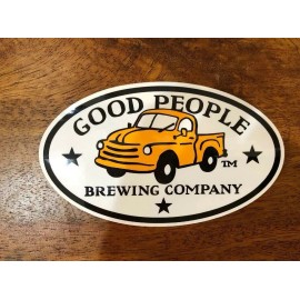 Good People Brewing Sticker Decal Beer Logo yellow Truck Craft IPA Ale Alabama