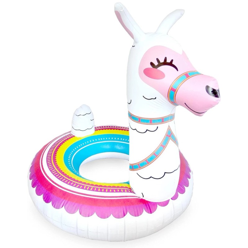 Playtek Giant Llama 40” Pool Float W/ Repair Patch Included