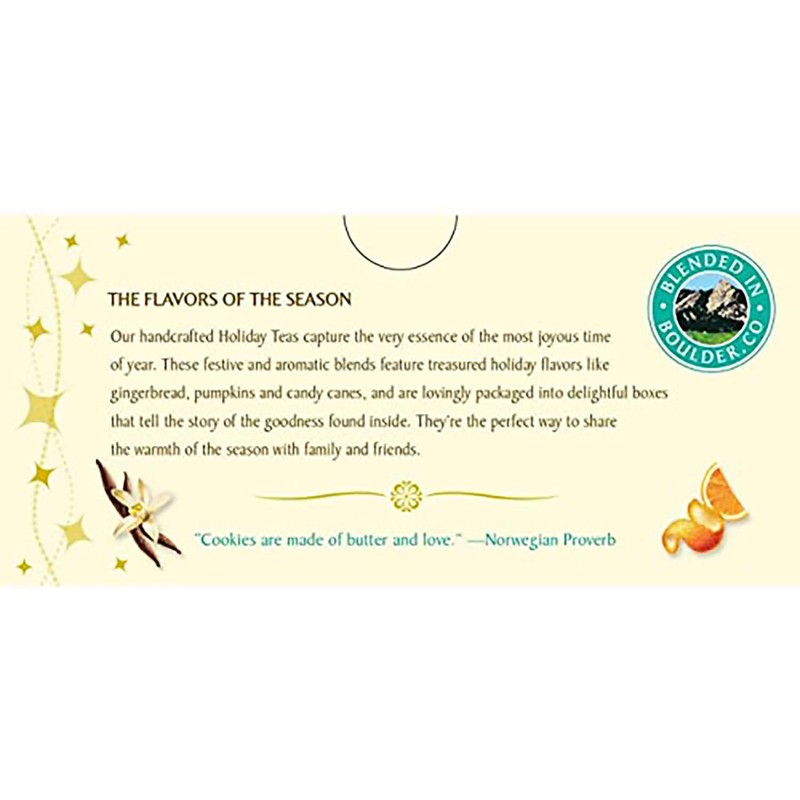 Celestial Seasonings Herbal Tea, Sugar Cookie Sleigh Ride, 18 Count