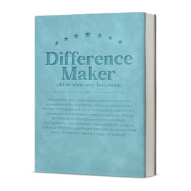 KSFFWQIN Difference Maker Definition Notebook Journal Appreciation Gifts for Coworker Mentor Boss Teacher, Difference Maker Retirement Gifts Writing Notebook
