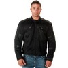 Xelement CF380 Black Tri-Tex Mesh Motorcycle Sport Jacket For Men
