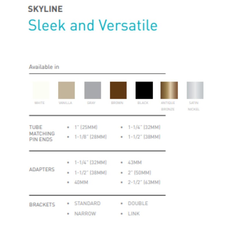 1 Qty:ROLLEASE Skyline SL15 Roller Shade Clutch #SL15H01W / 1-1/8"