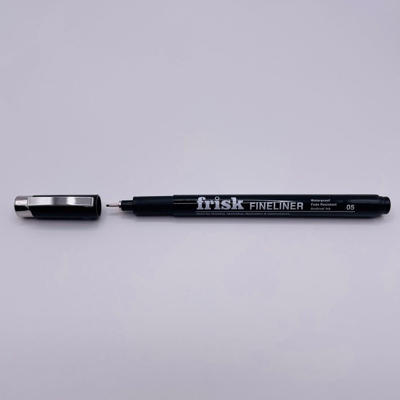 Frisk Fineliners Black Set of 9