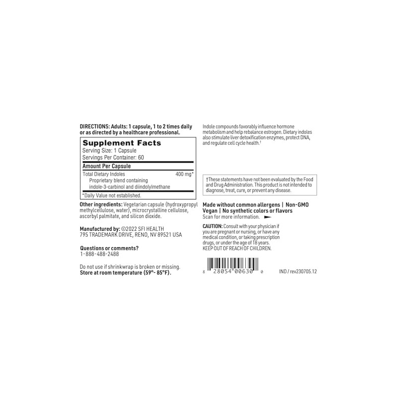 Klaire Labs Indole Forte, Klaire Labs