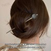 TVETE 一本挿し ヘアスティック ヘアアクセサリー ビーズのヘアピン 合金ヘアピン エレガントでファッショナブル シンプルでモダン 日常使い 花火大会