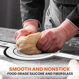 Reusable Silicone Bread Sling for Dutch Oven, 2 Pcs Sourdough Bread Baking Mat with Long Handles for Transferring Bread Dough, Non Stick Liner