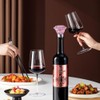 2 PACK Rose Wine Stopper, Bottle Stopper Wine Saver, Reusable