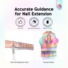 SAVILAND Ultra Long Self-Adhesive Nail Forms, Reusable Sturdy Paper Pink