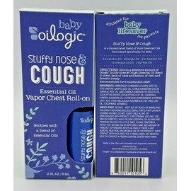 Oilogic Baby Oilogic Essential Oil Vapor Chest Roll-on Stuffy Nose Cough -2 Bottles 2 oz