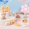 KISSITTY 16Pcs Resin Dog Charms 3D Dog Resin Pendants Cartoon