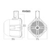 Rockville Pair Rockville RWB65B 6.5" Black 2 Way 500 Watt