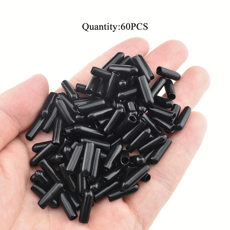Acoeitl Round Rubber End Tube Bolt Caps Cover Plug Insert