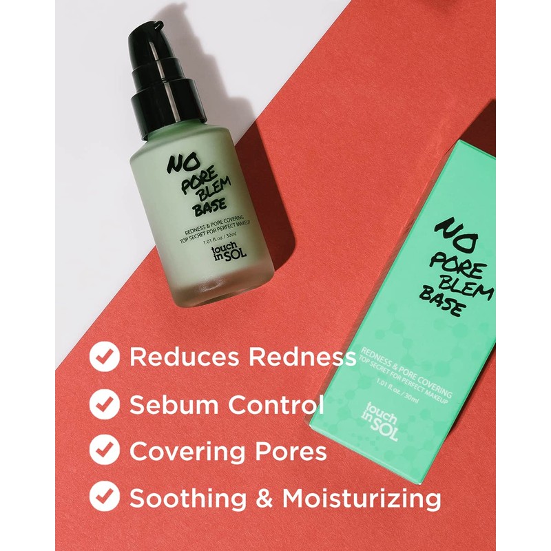 TOUCH IN SOL Redness Correcting Base Primer - Pore Minimizing