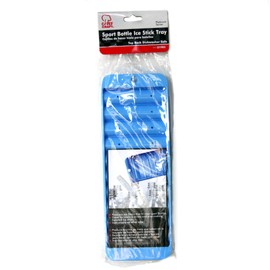 Chef Craft Select Plastic Sports Bottle Ice Cube Tray, 10 Ice Sticks 9.5 inches in Length, Blue