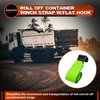Mimanchi 4" x 5' Roll Off Container Winch Strap w/Flat