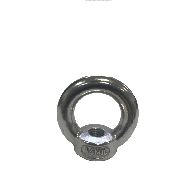 M10 Lifting Eye Nuts Made from Marine Grade A4 Stainless