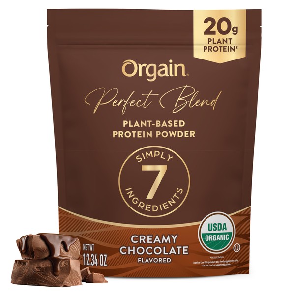 Orgain Organic Vegan Perfect Blend Protein Powder, 20g Clean Plant