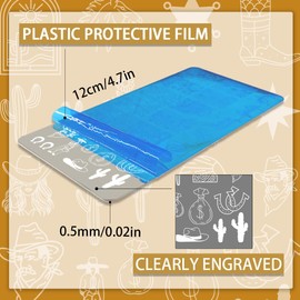 PH PandaHall Wild West Nail Stamping Plates, 88 Patterns Western Theme Nail Art Stencils Hat Boots Nail Art Stencil Nail Picture Stencils for Women Nail Design Print Manicure Salon Pack of 3