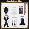 8 Pieces 20s Costume Women's Set, 1920s Accessories Women's Headpiece,