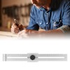 Hole Scribing Ruler 0300mm Woodworking Scribe CrossedOut Tool Carpentry Marker