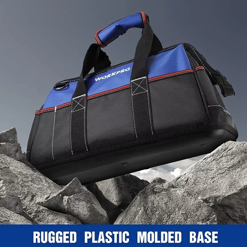 WORKPRO 16-inch Wide Mouth Tool Heavy Duty Cloth Tool Storage