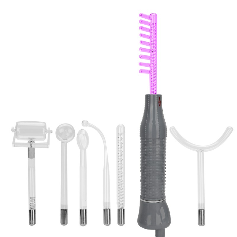 7pcs / Set High Frequency Electrotherapy Instrument Ozone Electrotherapy RodEU